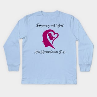 Pregnancy And Infant Loss Kids Long Sleeve T-Shirt